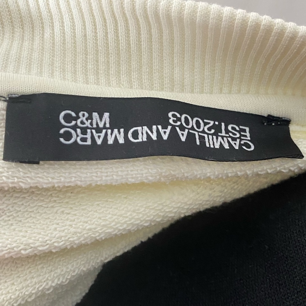 C&M Camilla and Marc Nelson Crew Sweatshirt Lemon Butter Size US 8 100% Cotton - Picture 3 of 3